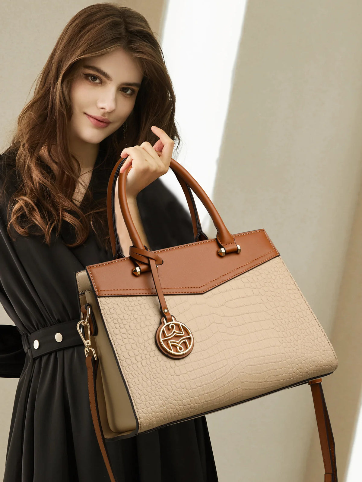 Slouchy Leather Shoulder Bag for Women