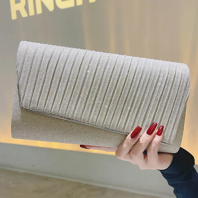 Satin Evening Clutch Bag for Women