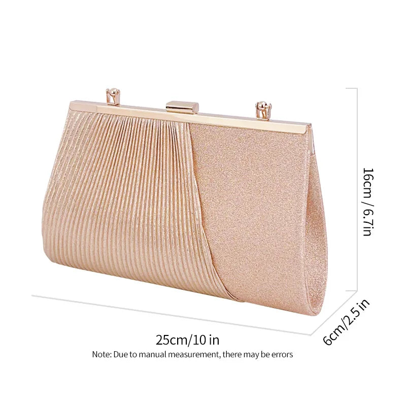 Crystal Chain-Strap Clutch Bag