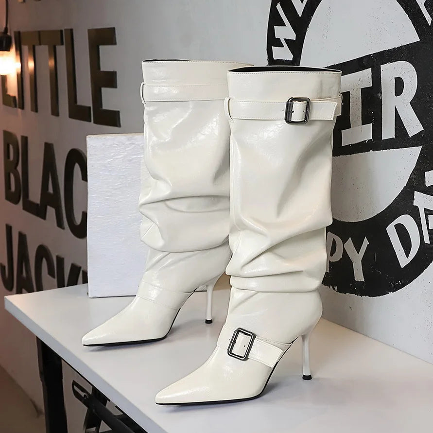 Block-Heel Knee-High Boots for Women