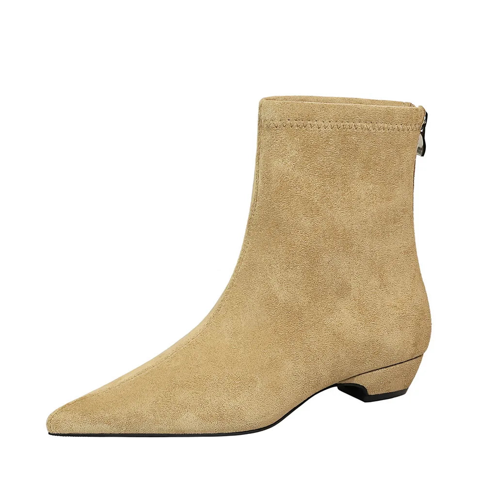 Square-Heel Ankle Boots for Women