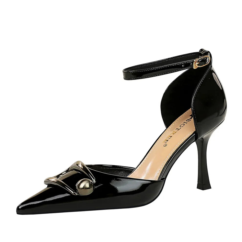 Sequin Heeled Sandals for Women