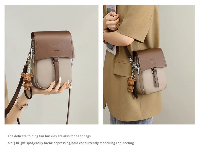 Small Leather Crossbody Bag for Women