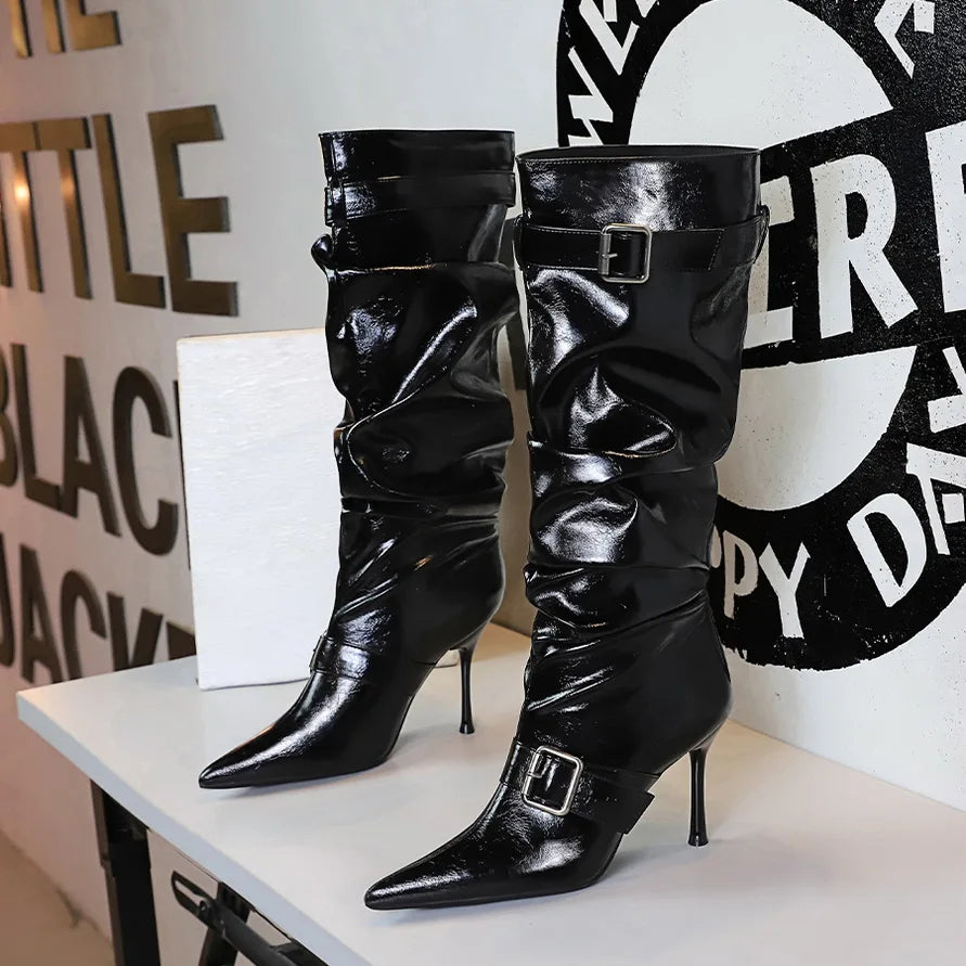 Block-Heel Knee-High Boots for Women