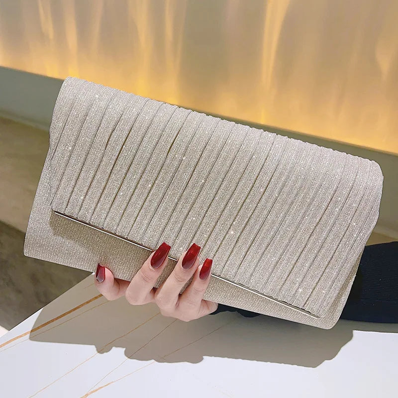 Satin Evening Clutch Bag for Women
