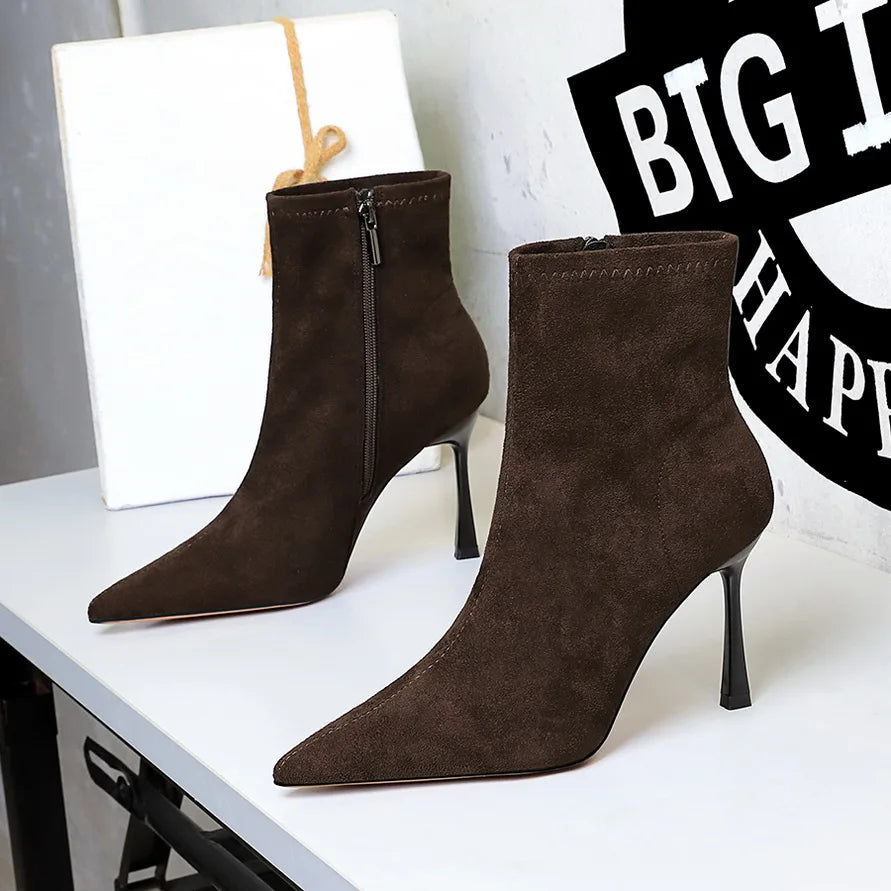 Pointed-Toe Ankle Booties for Women