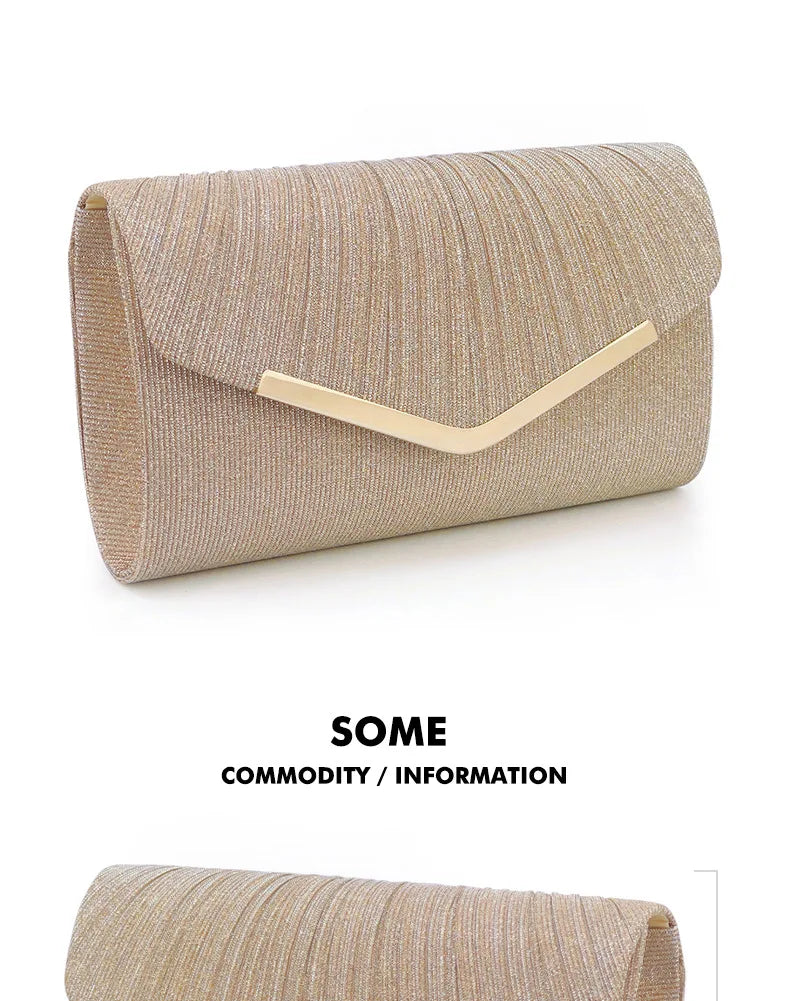 Glitter Envelope Clutch Bag for Women