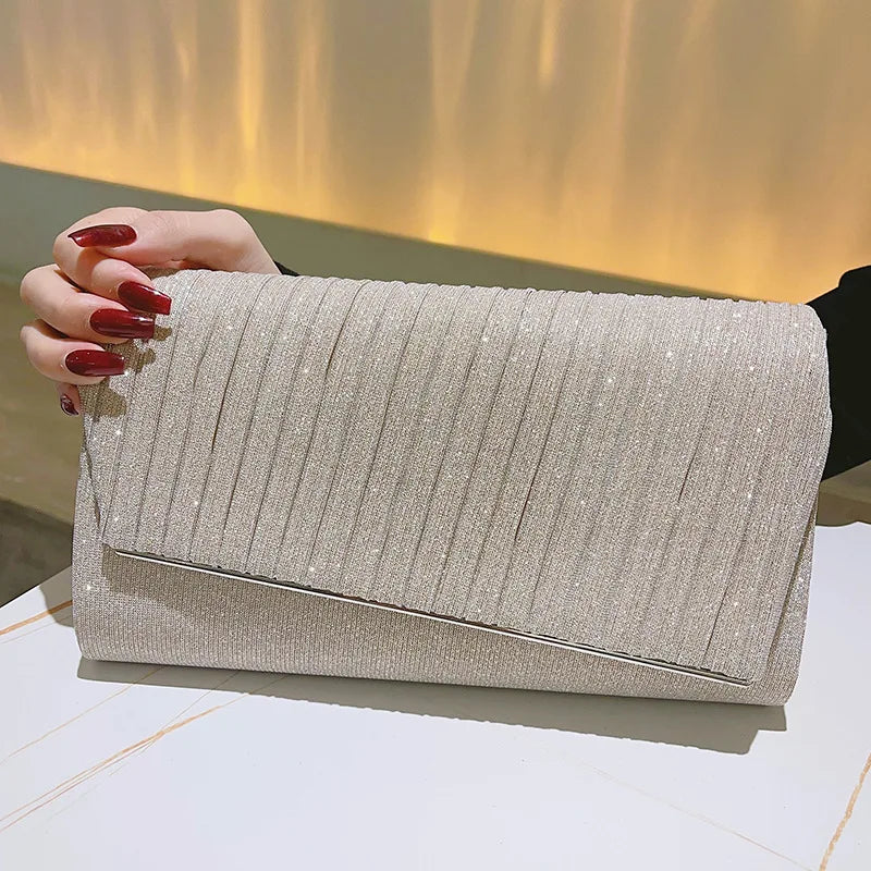 Satin Evening Clutch Bag for Women