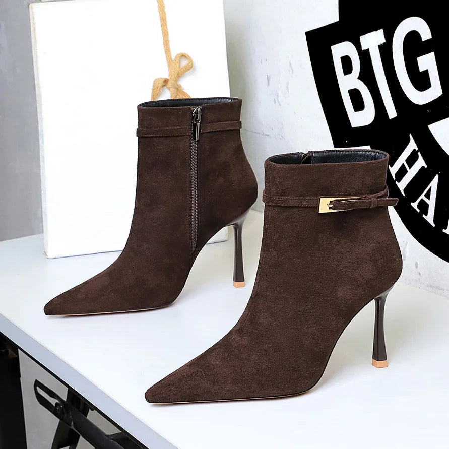 Gladiator Zip-Up Booties for Women