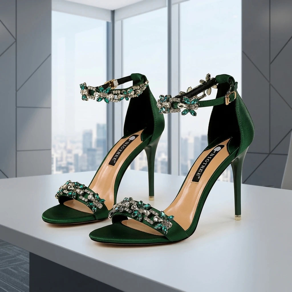 Open-Toe Stiletto Heels for Women