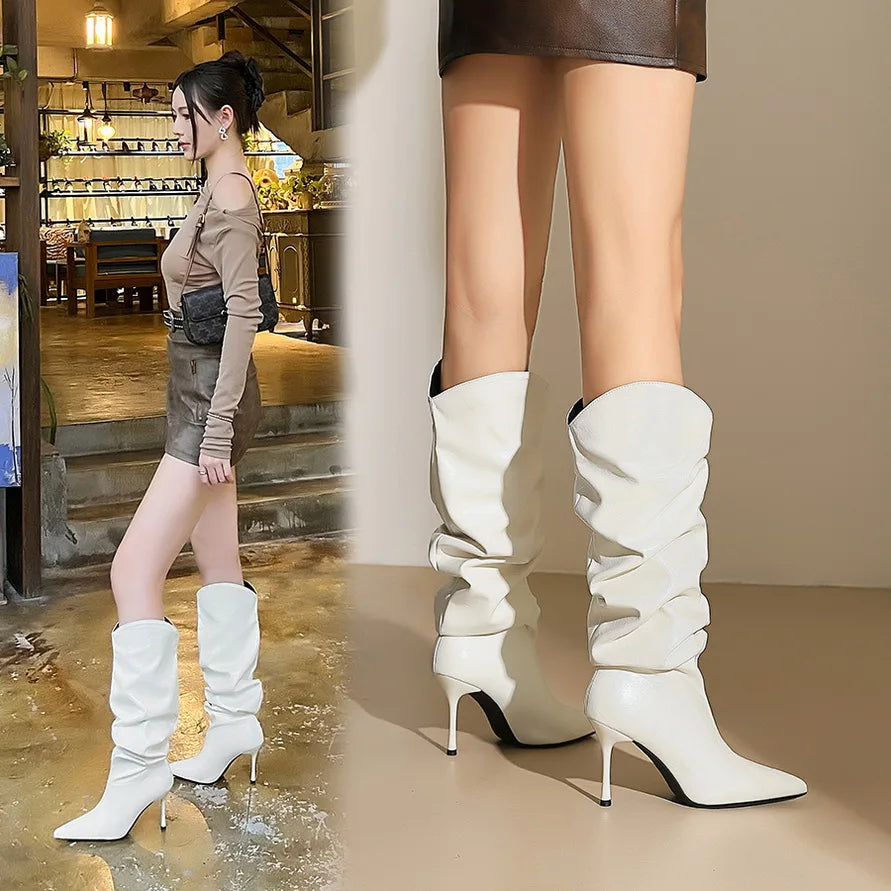 Thin-Heel Ankle Booties for Women