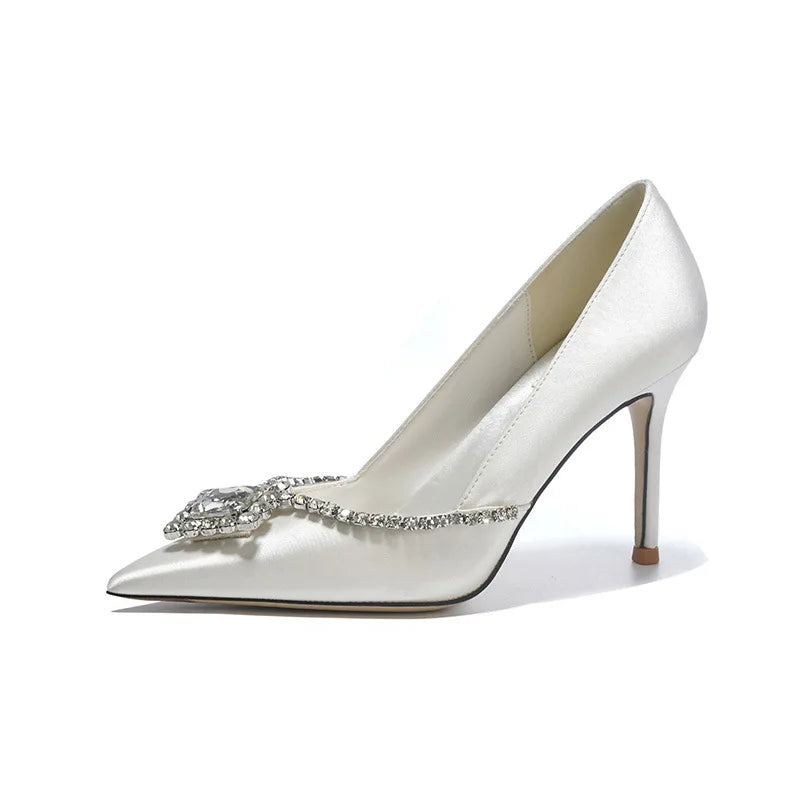 Ivory Closed-Toe Heels for Women