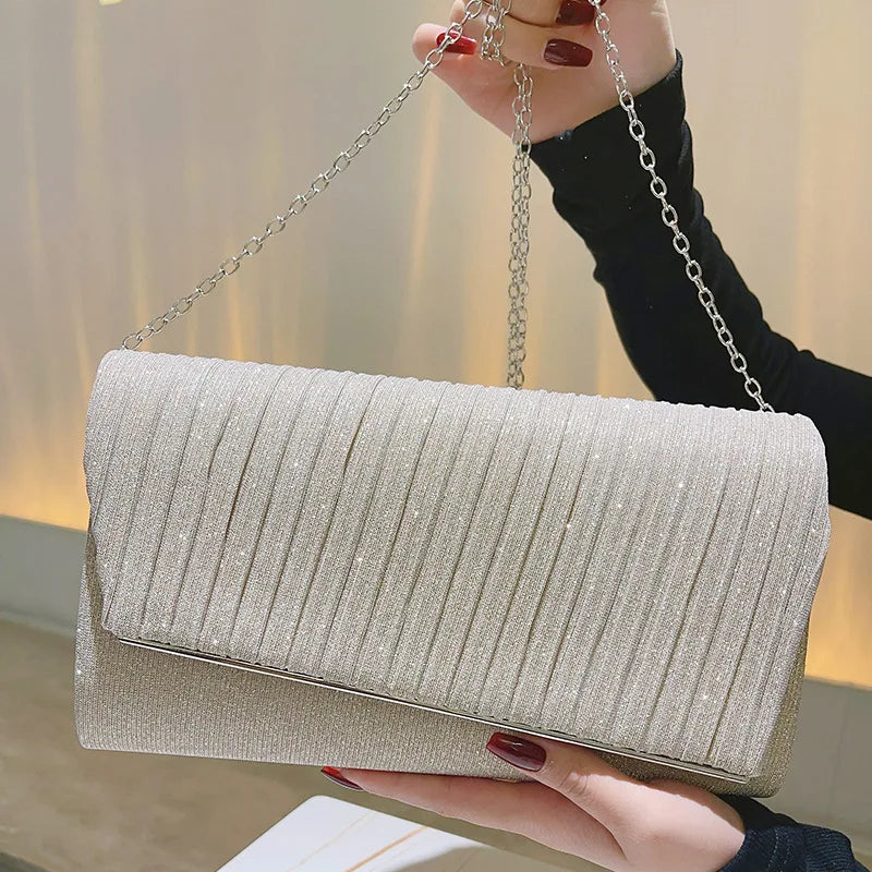 Satin Evening Clutch Bag for Women