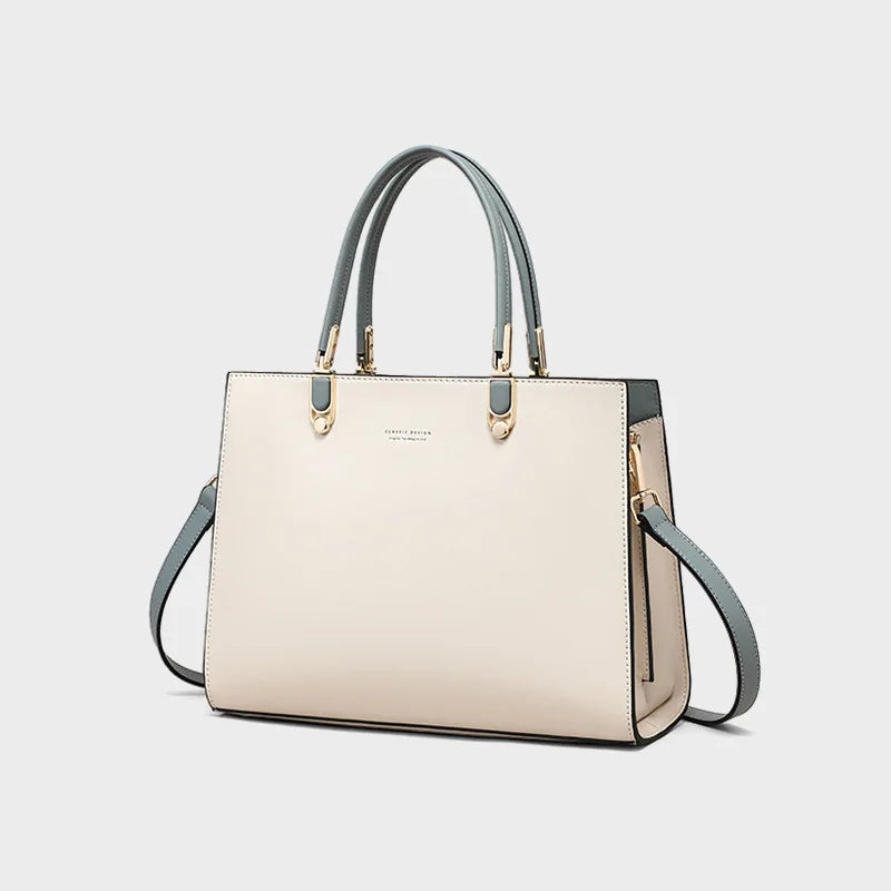 Oversized Leather Messenger Bag for Women