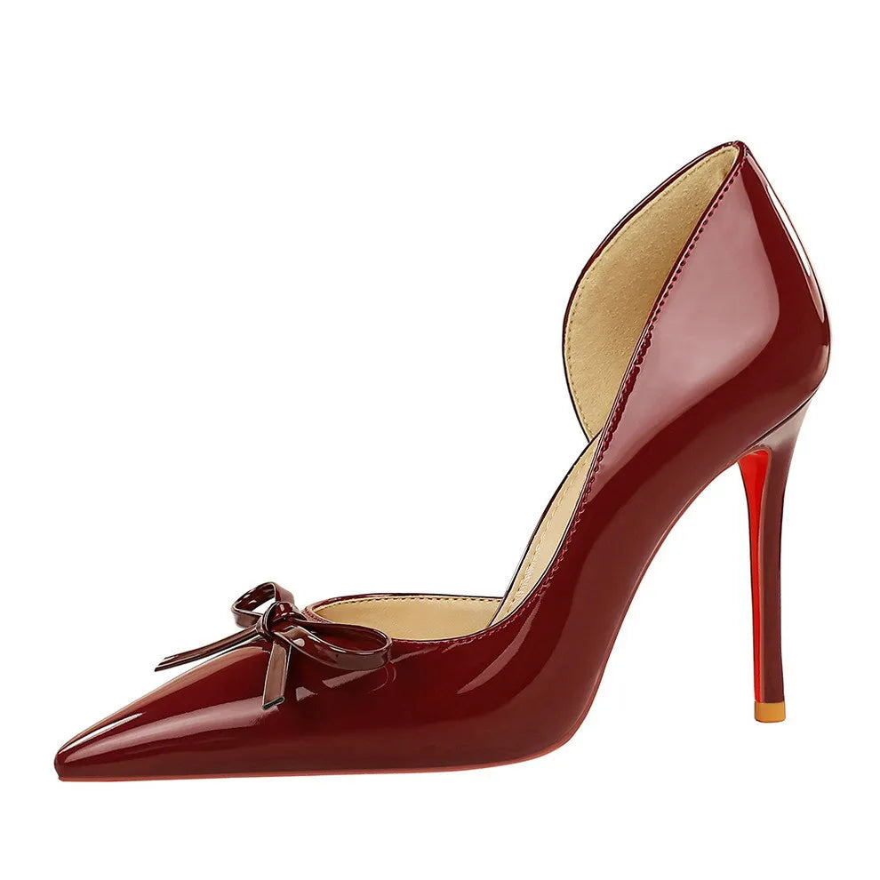 Burgundy Stiletto Heels for Women