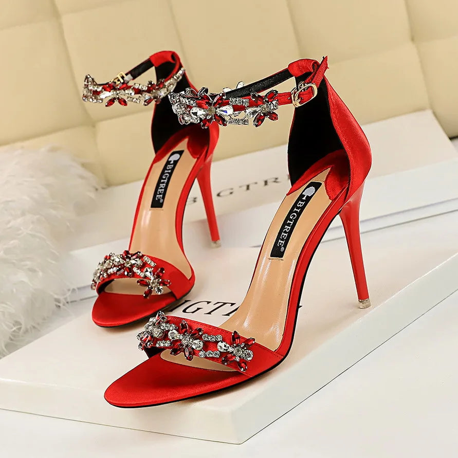 Open-Toe Stiletto Heels for Women