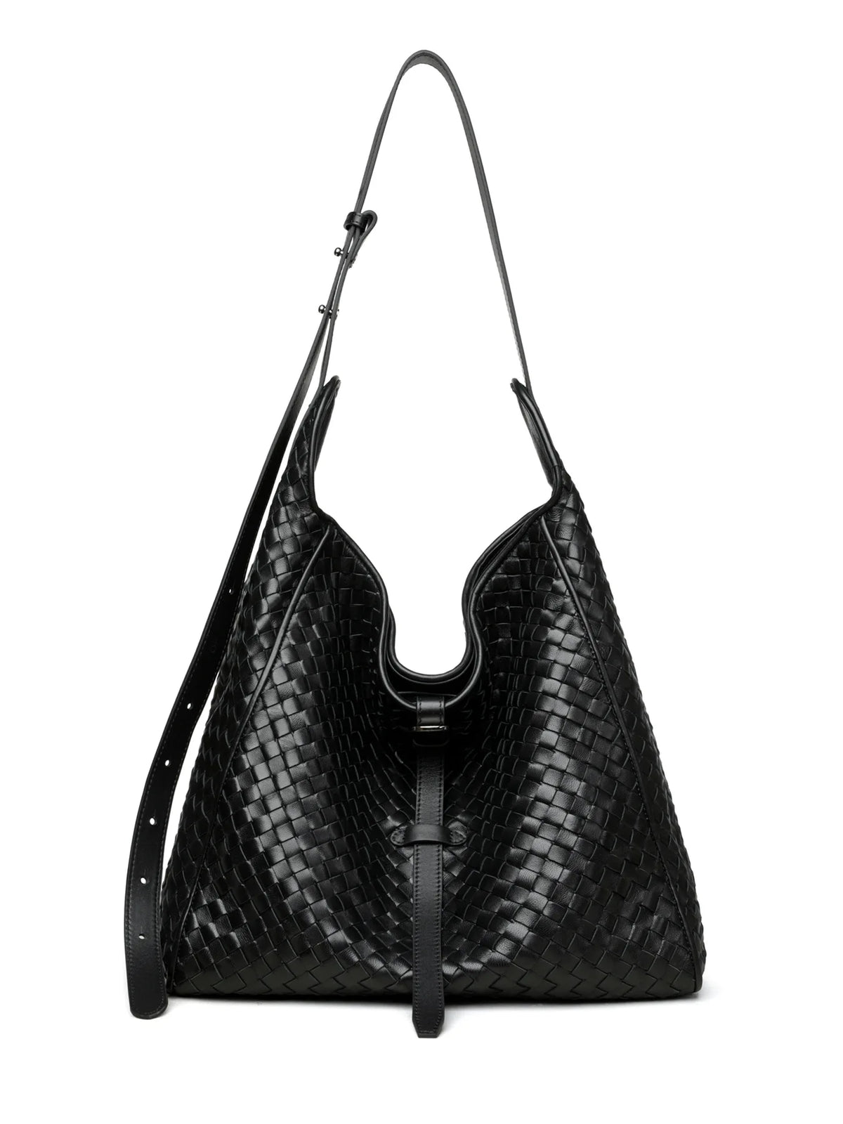 Woven Leather Hobo Bag for Women