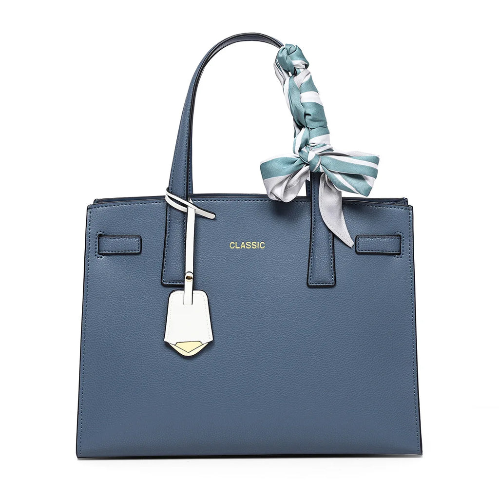Structured Leather Tote Bag for Women
