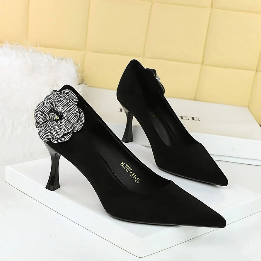 Elegant Closed-Toe Stiletto Heels