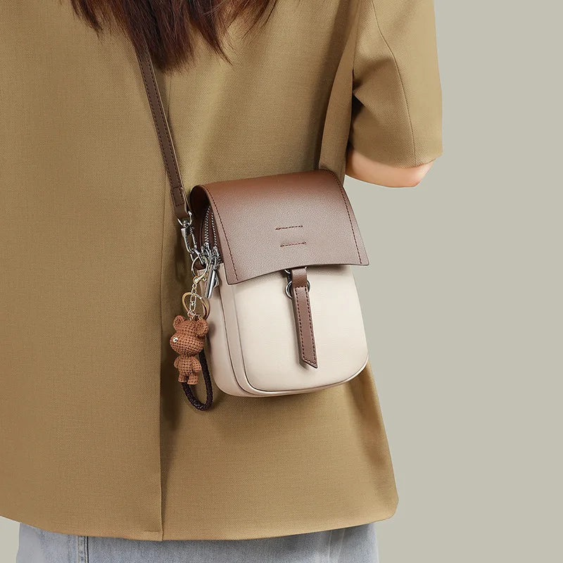 Small Leather Crossbody Bag for Women