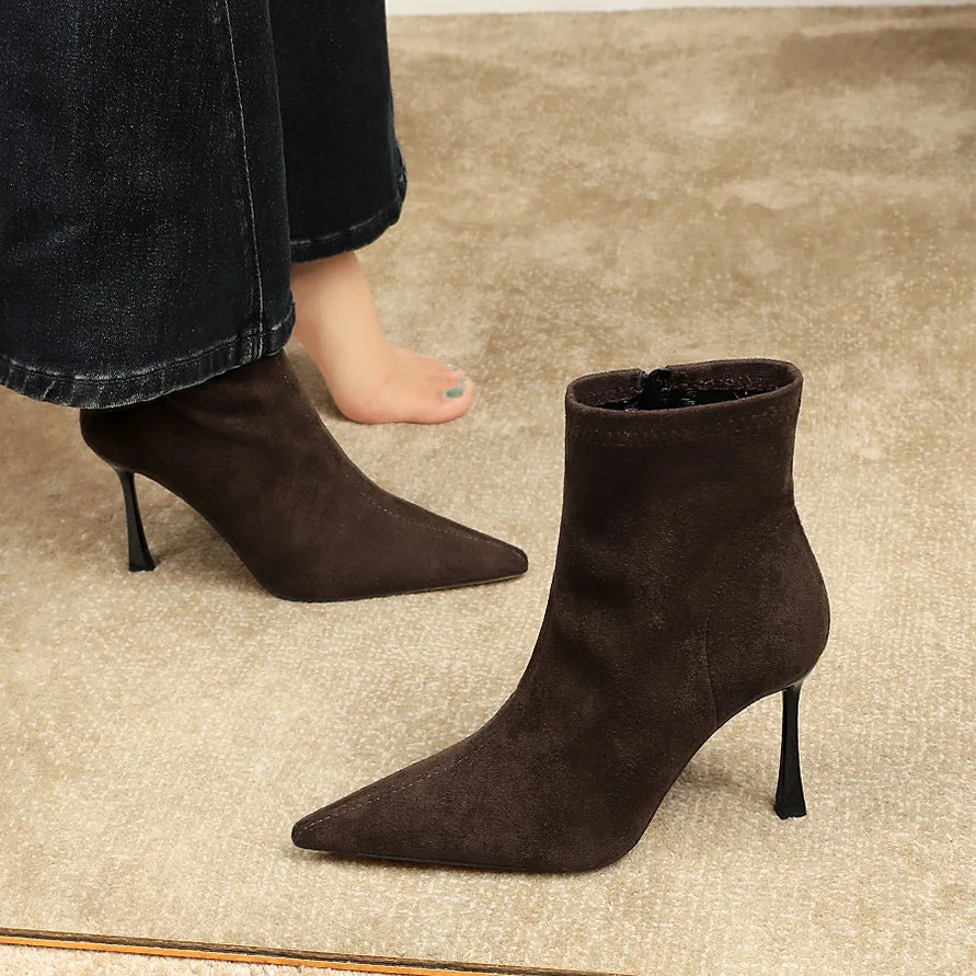 Pointed-Toe Ankle Booties for Women