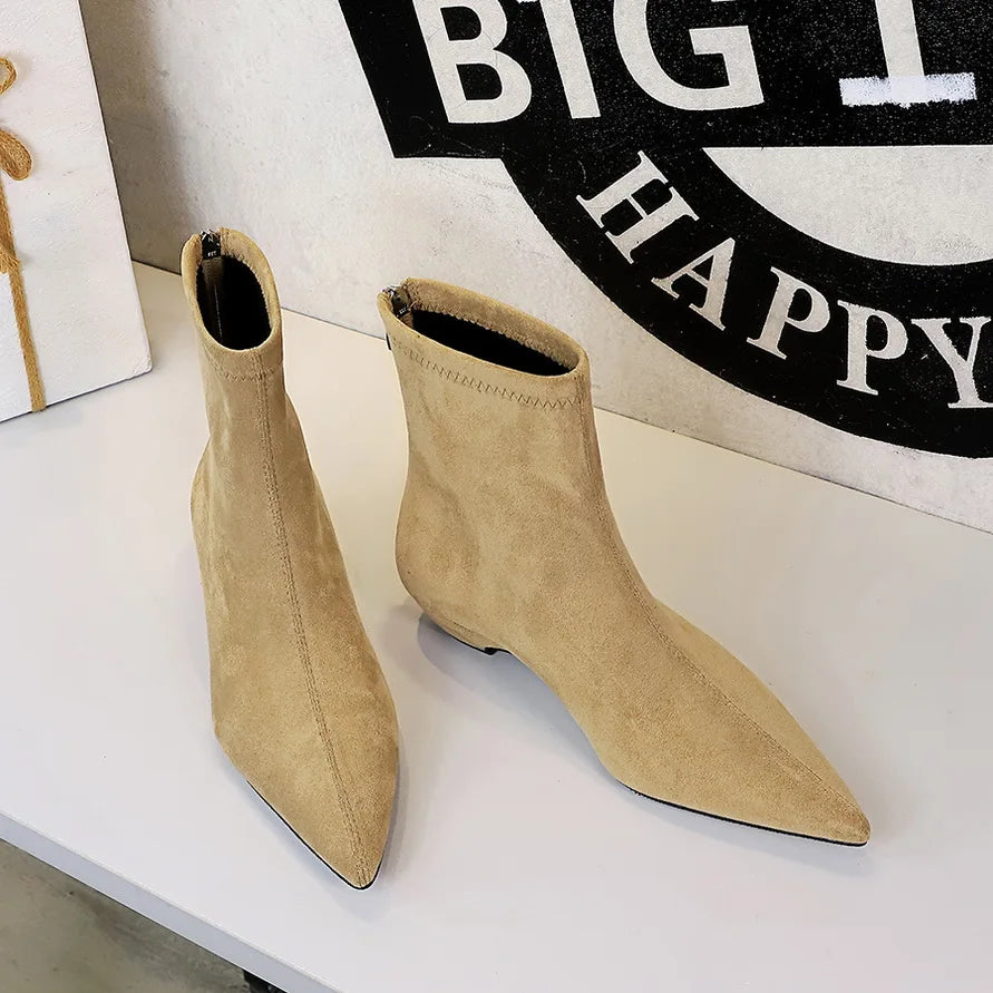 Square-Heel Ankle Boots for Women