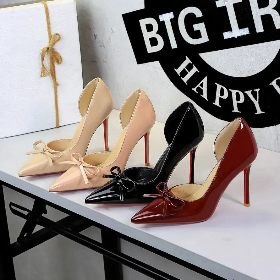 Burgundy Stiletto Heels for Women