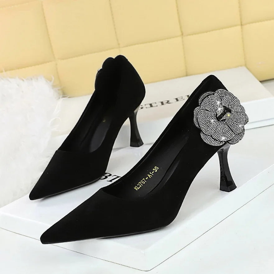 Elegant Closed-Toe Stiletto Heels