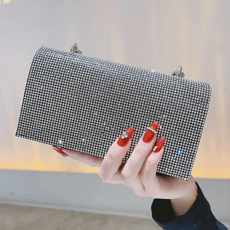 Rhinestone Evening Clutch Bag