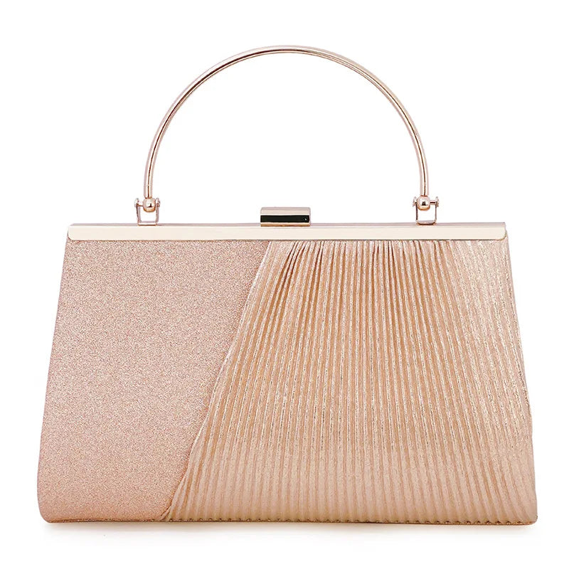 Crystal Chain-Strap Clutch Bag