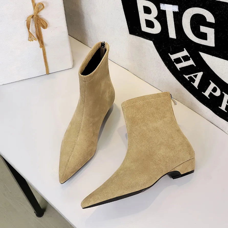 Square-Heel Ankle Boots for Women