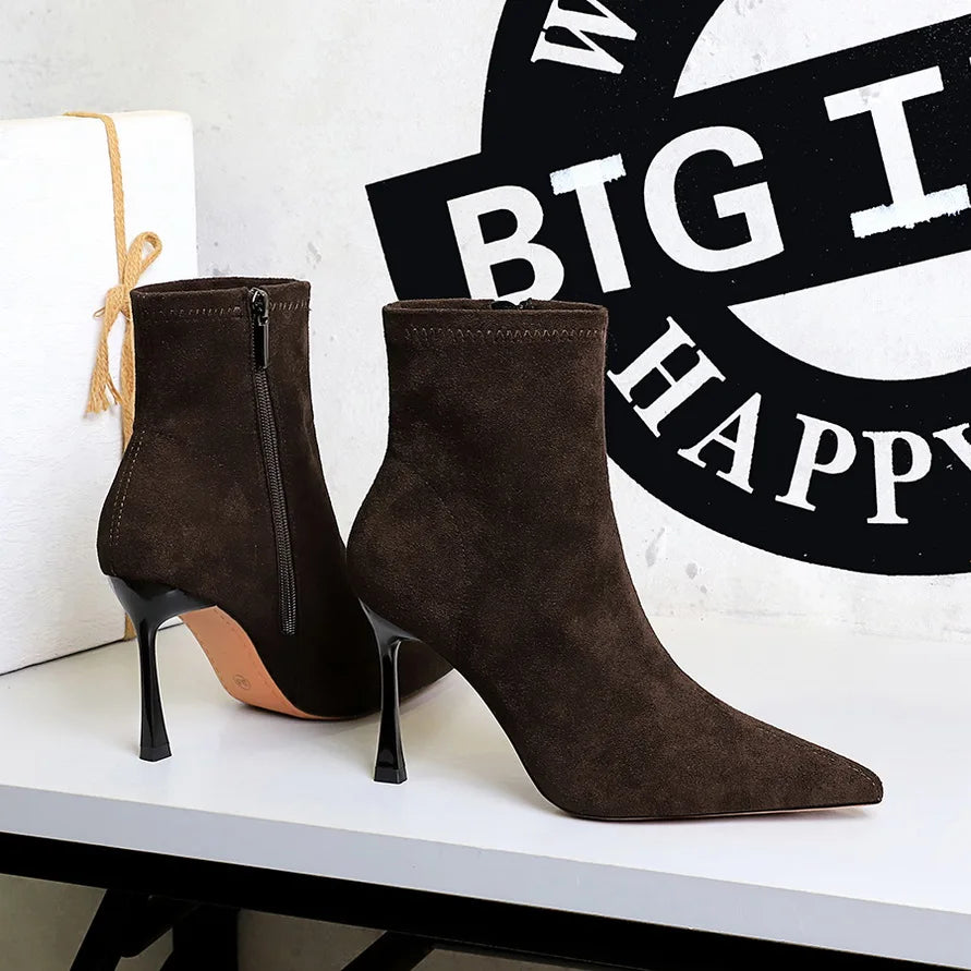 Pointed-Toe Ankle Booties for Women