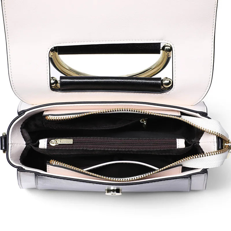 Cowhide Leather Shoulder Bag for Women