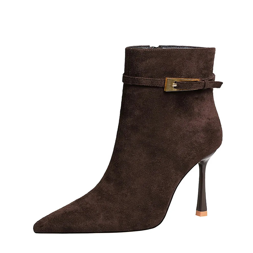 Gladiator Zip-Up Booties for Women