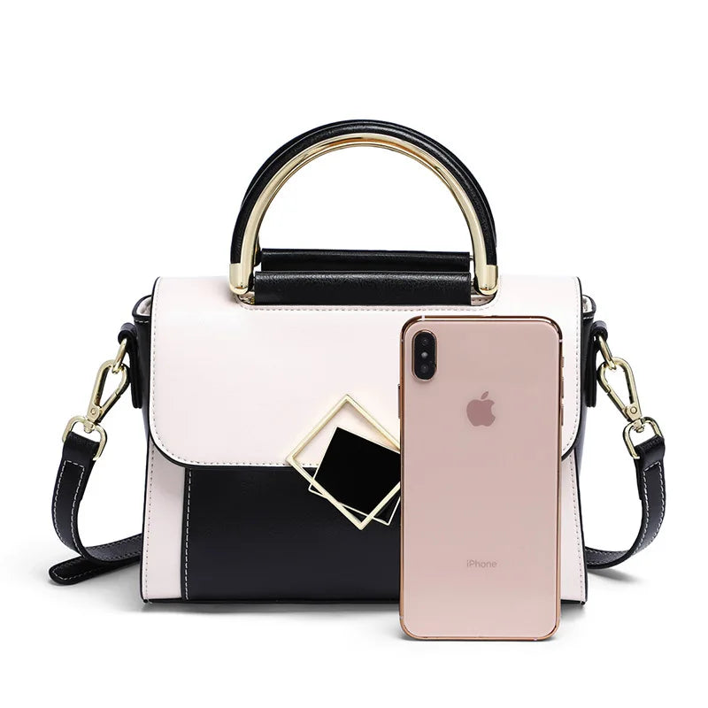 Cowhide Leather Shoulder Bag for Women
