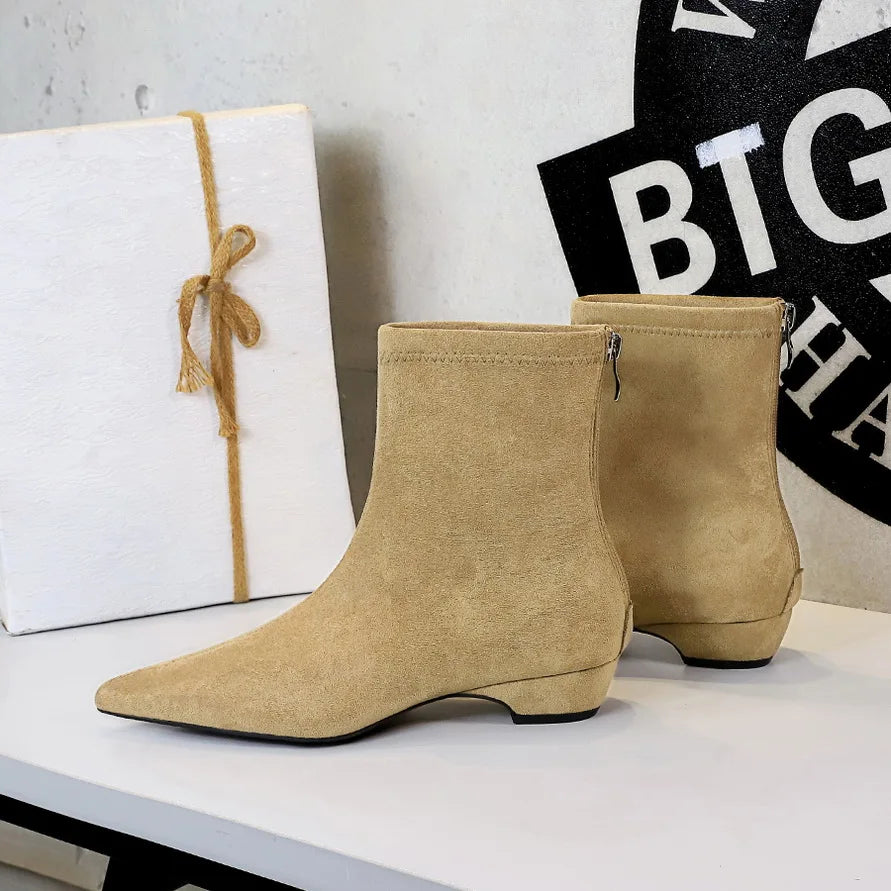 Square-Heel Ankle Boots for Women