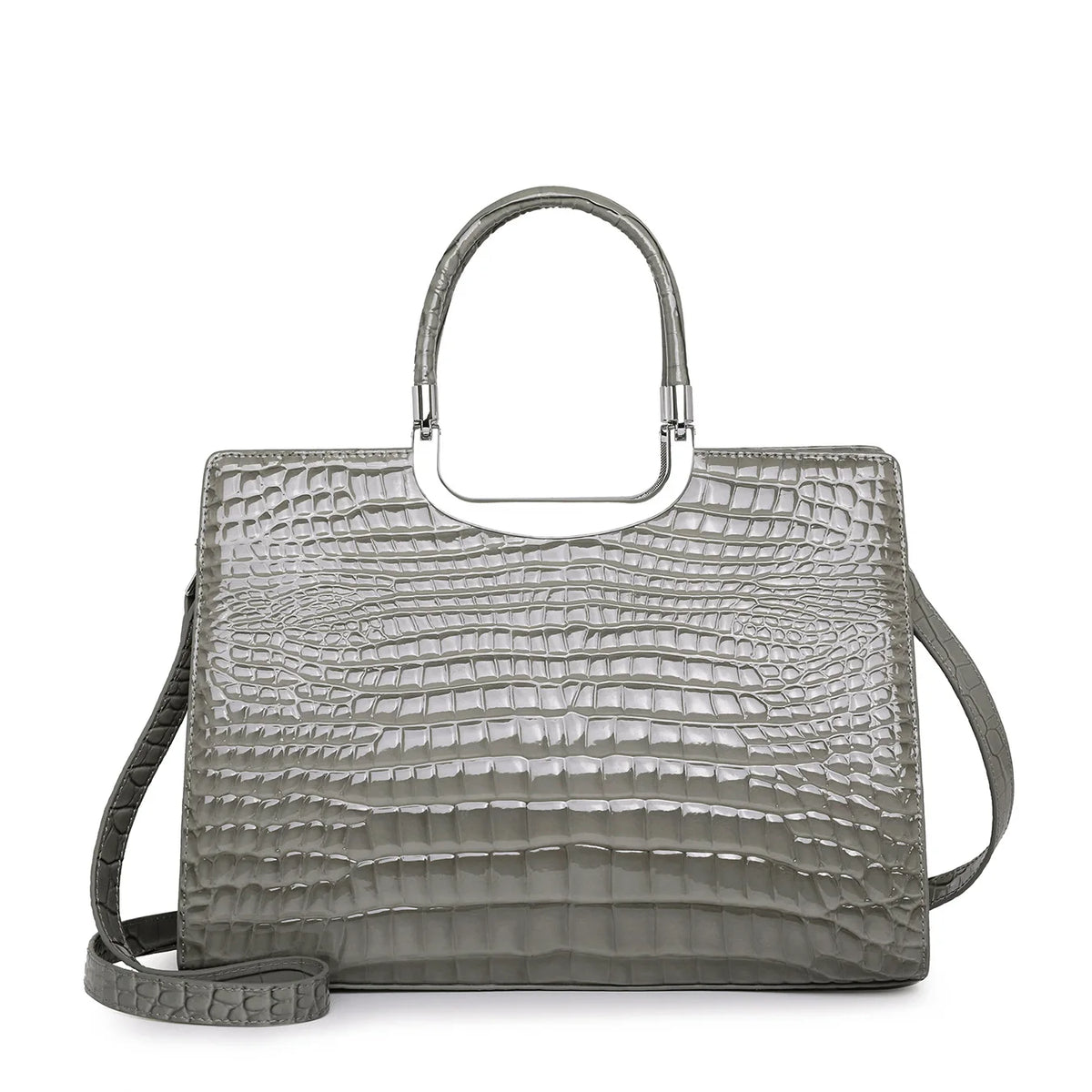 Patent Leather Tote Bag for Women