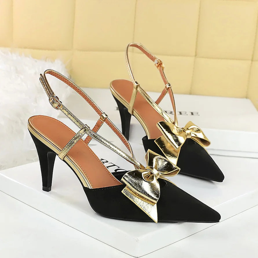 Silver Sequin Heeled Sandals