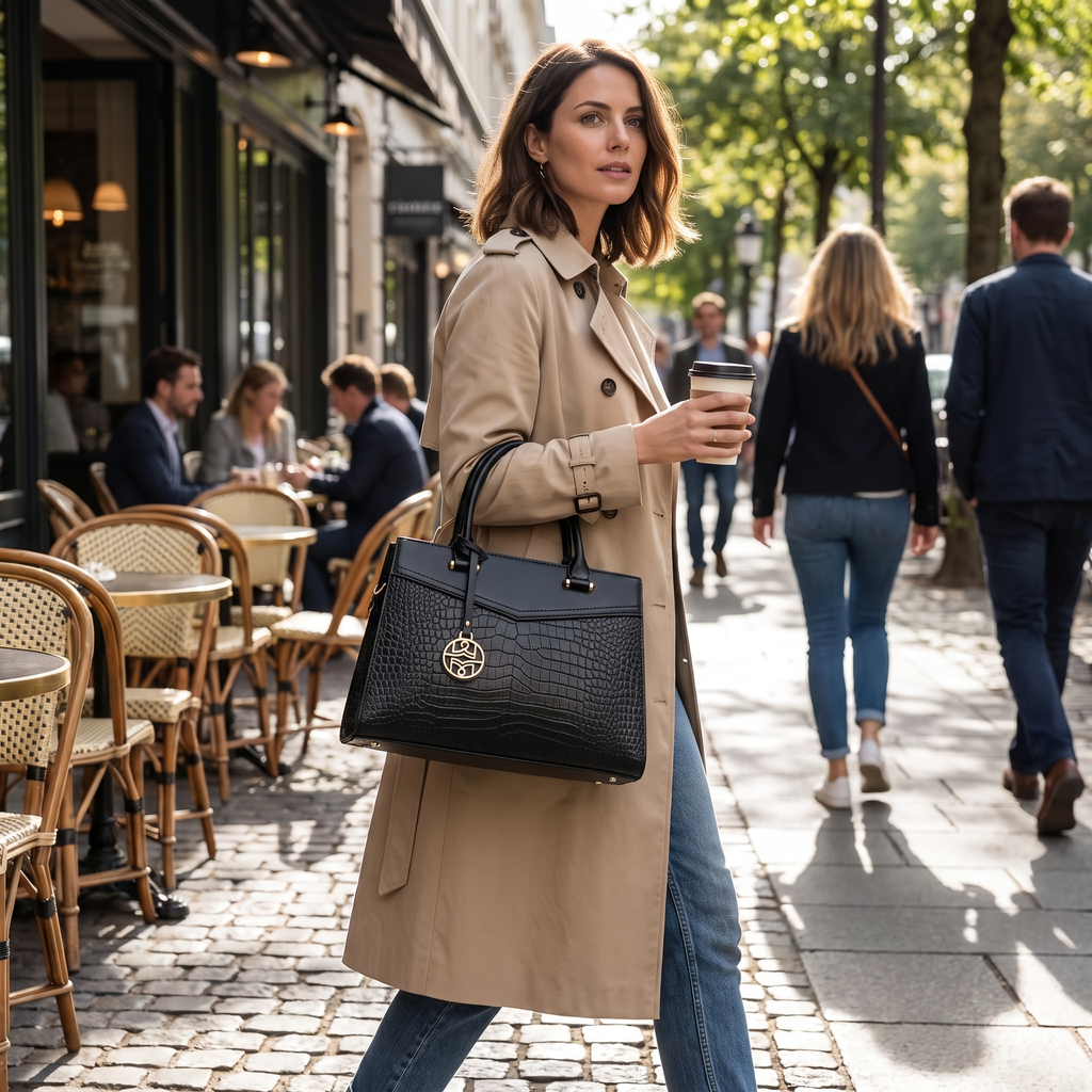 Slouchy Leather Shoulder Bag for Women