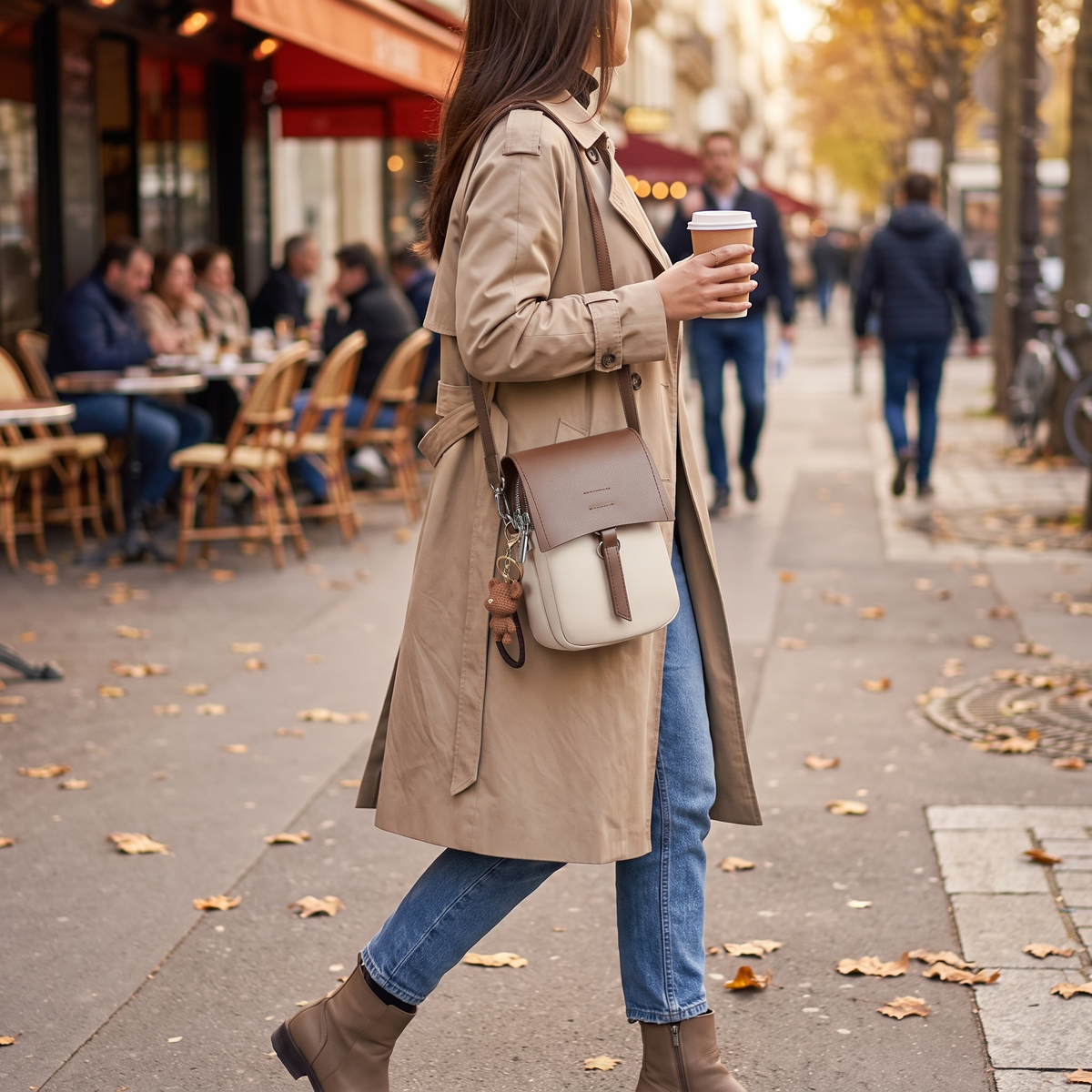 Small Leather Crossbody Bag for Women