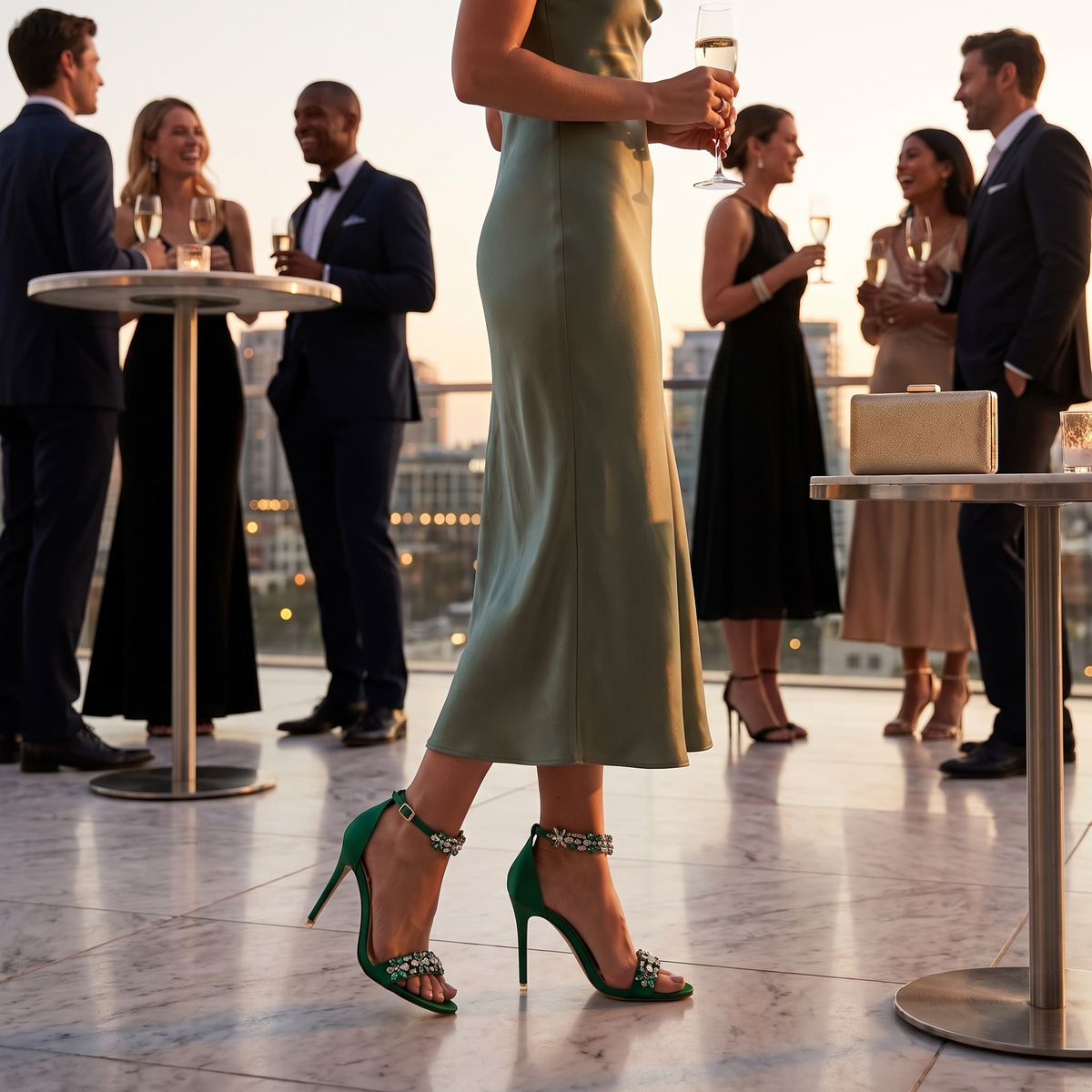 Open-Toe Stiletto Heels for Women