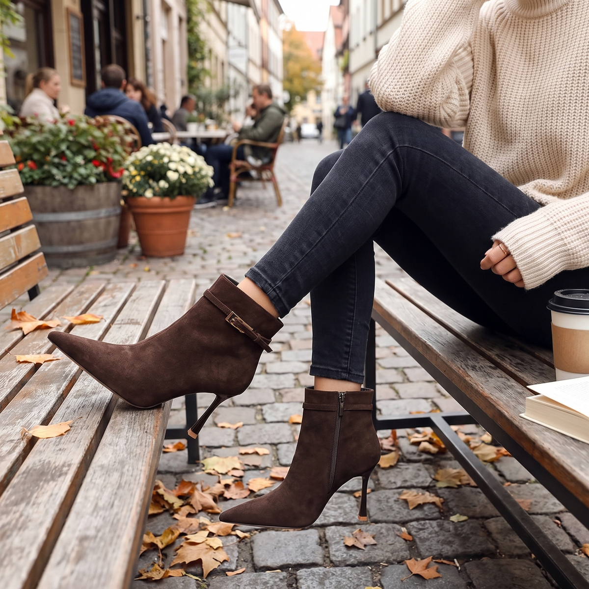 Gladiator Zip-Up Booties for Women