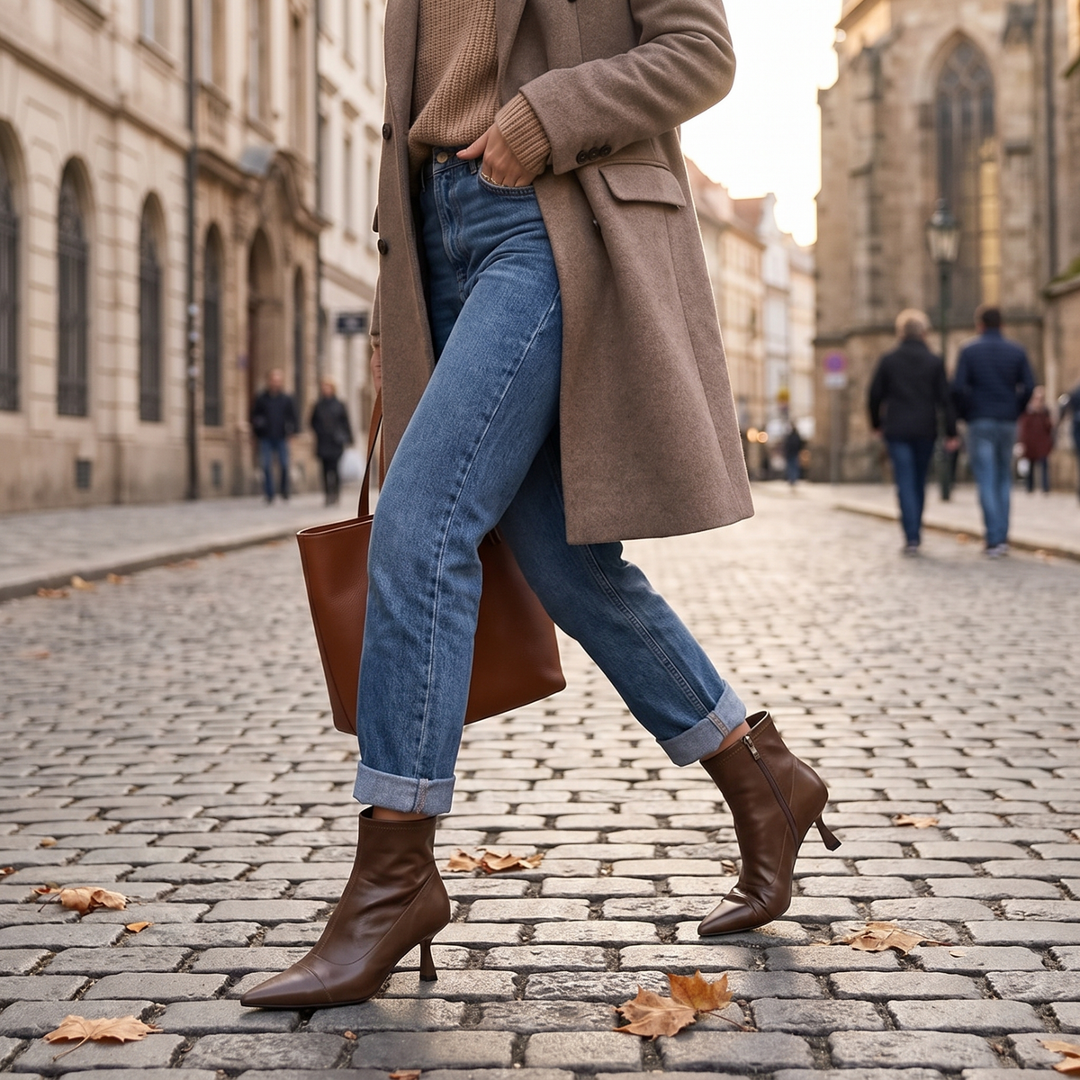 Stiletto Zip-Up Ankle Booties